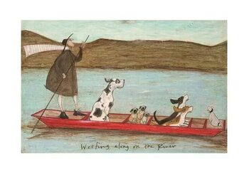 Art Print Sam Toft - Woofing Along on the River