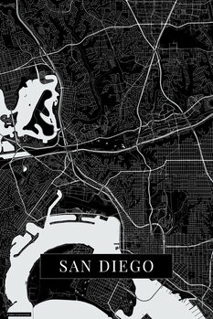 Принти на полотні San Diego black