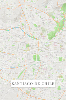 Slika na platnu Santiago De Chile color