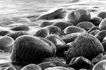Γυάλινη τέχνη Sea - Grey Stones