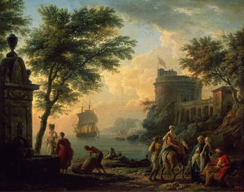 Εκτύπωση καμβά Seaport, 1763