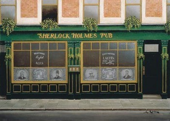 Art Print Sherlock Holmes Pub