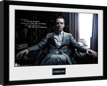 Poster emoldurado Sherlock - Moriarty Chair