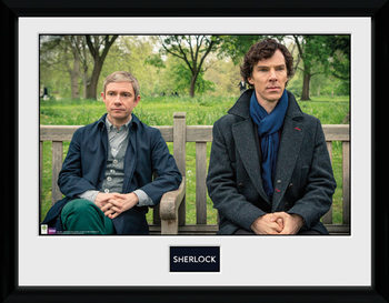 Framed Poster Sherlock - Park Bench