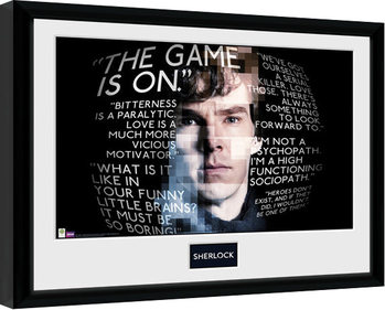 Framed Poster Sherlock - Sherlock Quotes