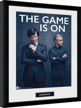 Framed Poster Sherlock - The Game Is On