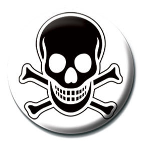 Κονκάρδα SKULL and CROSSBONES - Black