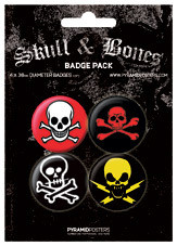 Σετ κονκάρδες SKULL AND CROSSBONES