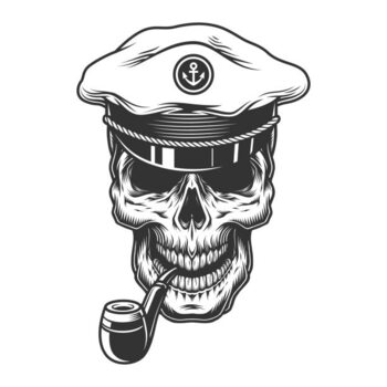 Μπλουζάκι Skull with pipe in the