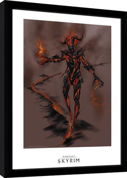 Framed Poster Skyrim - Flame Atronarch