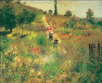 Slightly Uphill Path in the Countryside, 1875 Reproduction d'art