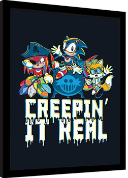 Uokvireni poster Sonic the Hedgehog - Creepin' It Rolld