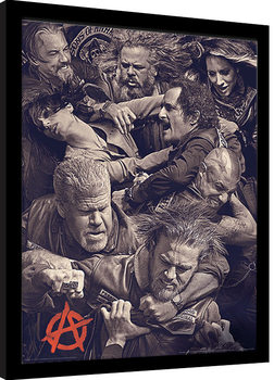 Framed poster Sons of Anarchy - Fight
