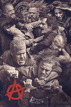Framed Poster Sons of Anarchy - fighting