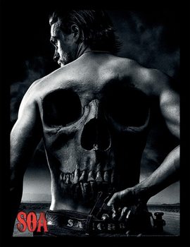 Framed poster Sons of Anarchy - Jax Back