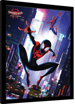 Kehystetty juliste Spider-Man: Into The Spider-Verse - Swing
