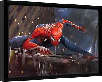 Framed poster Spider-Man - Stands on Ruins