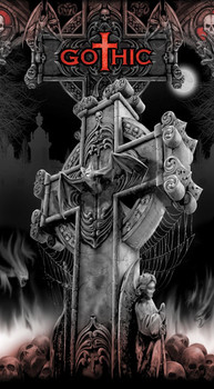 Αυτοκόλλητα SPIRAL - gothic cross