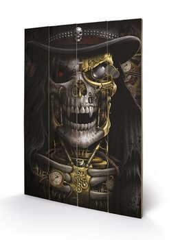 Ξύλινη τέχνη Spiral - Steampunk Reaper