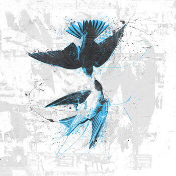 Принти на полотні Spiraling Birds II, 2017
