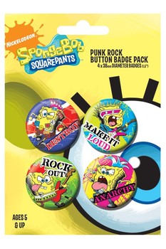 Σετ κονκάρδες SPONGEBOB - punk