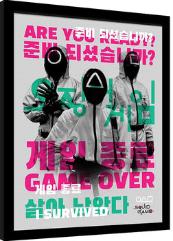 Framed poster Squid Game 2 - I Survived