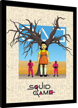 Framed poster Squid Game 2 - Red Light, Green Light