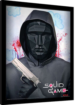 Framed poster Squid Game - Mask Man