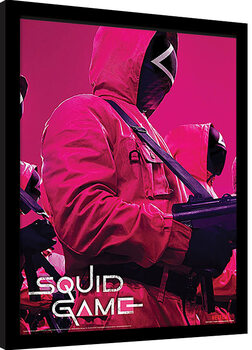 Framed poster Squid Game - Troops