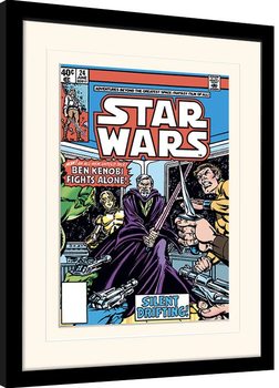 Poster emoldurado Star Wars - Ben Kenobi Fights Alone
