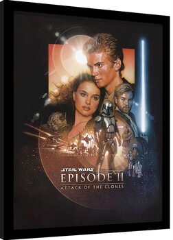 Framed poster Star Wars - Episode II