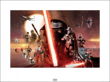 Star Wars, épisode VII : Le Réveil de la Force - Galaxy Reproduction d'art