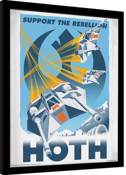 Framed Poster Star Wars - Hoth