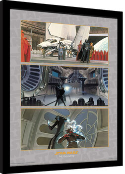 Kehystetty juliste Star Wars - The Final Battle