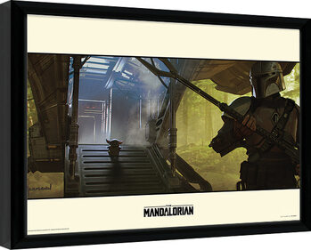 Framed poster Star Wars: The Mandalorian - Explore
