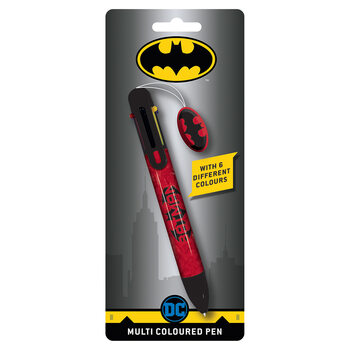 Stationery Multi-Coloured Pen - Batman (Red)