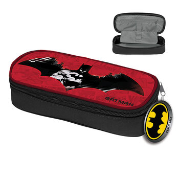 Stationery Unfilled Pencil Case - Batman (Red)
