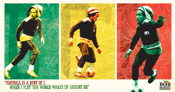 Stickers BOB MARLEY - football
