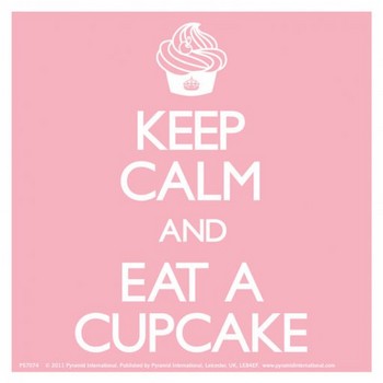 Stickers KEEP CALM & EAT A CUPCAKE