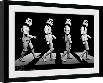 Poster emoldurado Stormtrooper - Crossing