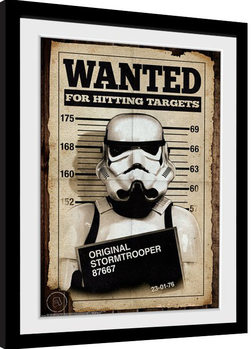 Poster emoldurado Stormtrooper - Mug Shot