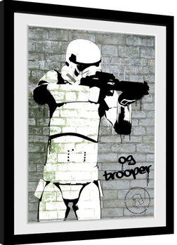 Poster emoldurado Stormtrooper - Spray