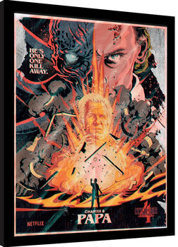 Framed poster Stranger Things 4 - Papa