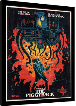Poster emoldurado Stranger Things 4 - The Piggyback
