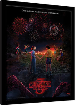 Uokvireni poster Stranger Things - One Summer