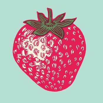 Αυτοκόλλητο Strawberry