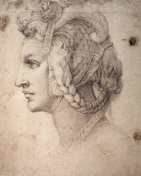 Принти на полотні Study of Head