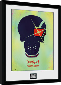 Κορνιζαρισμένη αφίσα Suicide Squad - Deadshot Skull