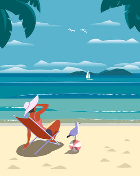 Autocolante Summer seaside holidays relax