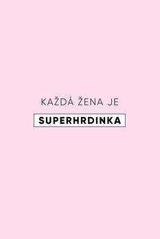 Принти на полотні Superhrdinka